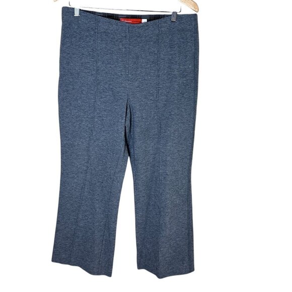 Anthropologie Pants - CARTONNIER by ANTHROPOLOGIE Flannel Stretch Wide Leg Cropped Trousers Size Large